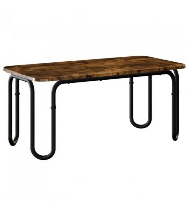 vidaXL Coffee Table Smoked Oak 100 x 50 x 45 cm Engineered Wood