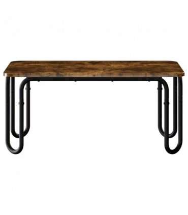 vidaXL Coffee Table Smoked Oak 100 x 50 x 45 cm Engineered Wood