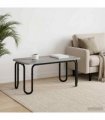 vidaXL Coffee Table Grey Sonoma 100 x 50 x 45 cm Engineered Wood — V0672281374