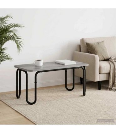 vidaXL Coffee Table Grey Sonoma 100 x 50 x 45 cm Engineered Wood — V0672281374