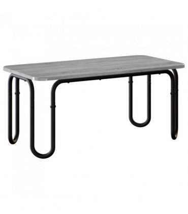 vidaXL Coffee Table Grey Sonoma 100 x 50 x 45 cm Engineered Wood — V0672281374