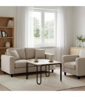 vidaXL Coffee Table Artisan Oak 79.5 x 79.5 x 45 cm Engineered Wood