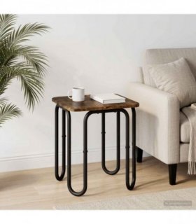 vidaXL Coffee Table Smoked Oak 40 x 40 x 45 cm Engineered Wood