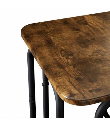 vidaXL Coffee Table Smoked Oak 40 x 40 x 45 cm Engineered Wood