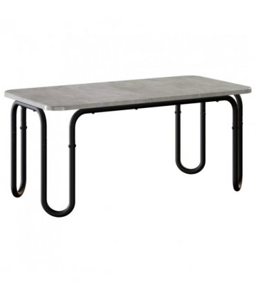 vidaXL Coffee Table Concrete Grey 100 x 50 x 45 cm Engineered Wood