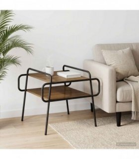 vidaXL Coffee Table Artisan Oak 50 x 50 x 51 cm Engineered Wood