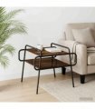 vidaXL Coffee Table Smoked Oak 50 x 50 x 51 cm Engineered Wood