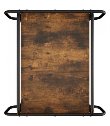 vidaXL Coffee Table Smoked Oak 50 x 50 x 51 cm Engineered Wood