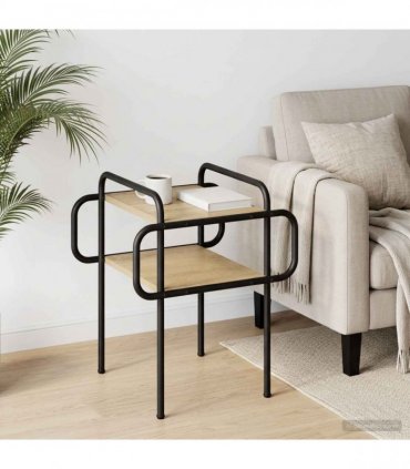 vidaXL Coffee Table Sonoma Oak 40 x 40 x 51 cm Engineered Wood