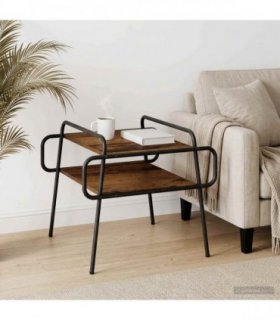 vidaXL Coffee Table Old Wood 50 x 50 x 51 cm Engineered Wood