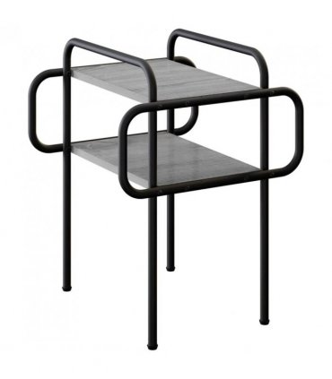 vidaXL Coffee Table Grey Sonoma 40 x 40 x 51 cm Engineered Wood