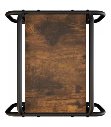 vidaXL Coffee Table Smoked Oak 40 x 40 x 51 cm Engineered Wood