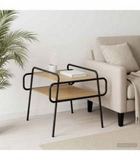 vidaXL Coffee Table Sonoma Oak 50 x 50 x 51 cm Engineered Wood