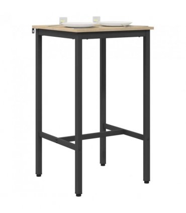 vidaXL Bar Table 52 x 52 x 90 cm Engineered Wood Sonoma Oak