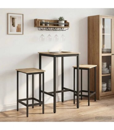 vidaXL Bar Table 52 x 52 x 110 cm Engineered Wood Sonoma Oak