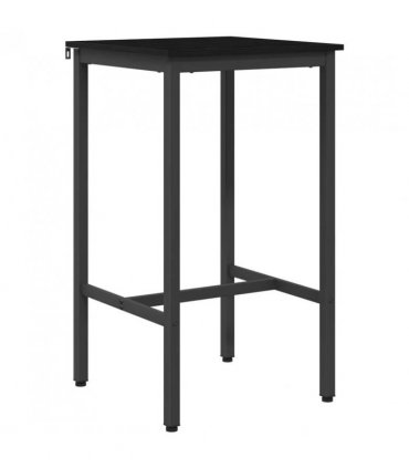 vidaXL Bar Table 52 x 52 x 110 cm Engineered Wood Black Oak