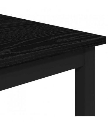 vidaXL Bar Table 52 x 52 x 110 cm Engineered Wood Black Oak