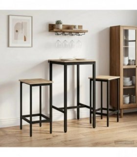 vidaXL Bar Stool 2 pcs Sonoma Oak 40 x 32 x 64 cm Engineered Wood