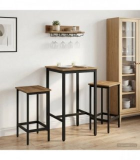 vidaXL Bar Stool 2 pcs Artisan Oak 40 x 32 x 64 cm Engineered Wood