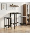 vidaXL Bar Stool 2 pcs Grey Sonoma 40 x 32 x 74 cm Engineered Wood