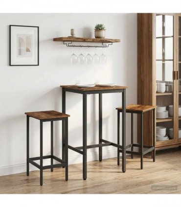 vidaXL Bar Stool 2 pcs Old Wood 40 x 32 x 74 cm Engineered Wood