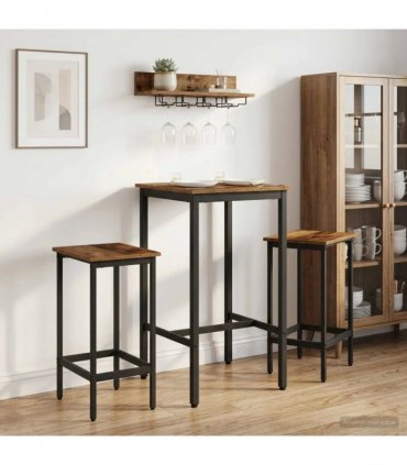 vidaXL Bar Stool 2 pcs Old Wood 40 x 32 x 64 cm Engineered Wood