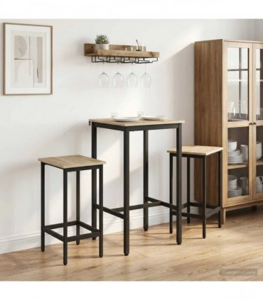 vidaXL Bar Stool 2 pcs Sonoma Oak 40 x 32 x 74 cm Engineered Wood
