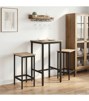vidaXL Bar Stool 2 pcs Sonoma Oak 40 x 32 x 74 cm Engineered Wood