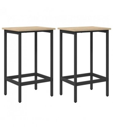 vidaXL Bar Stool 2 pcs Sonoma Oak 40 x 32 x 74 cm Engineered Wood