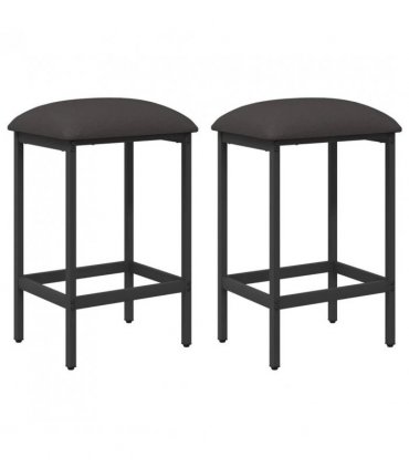 vidaXL Bar Stool 2 pcs Dark Grey 40 x 32 x 74 cm Engineered Wood