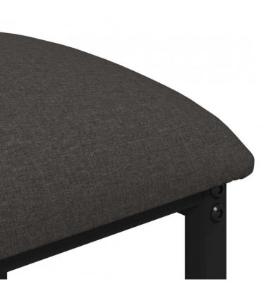 vidaXL Bar Stool 2 pcs Dark Grey 40 x 32 x 74 cm Engineered Wood