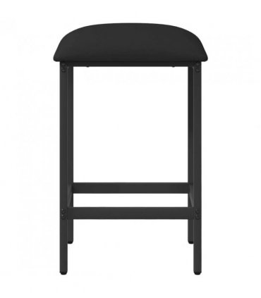 vidaXL Bar Stool 2 pcs Black 40 x 32 x 74 cm Engineered Wood