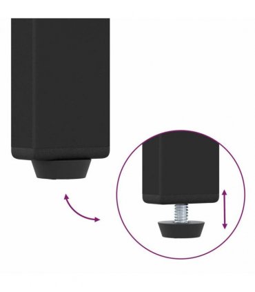 vidaXL Bar Stool 2 pcs Black 40 x 32 x 74 cm Engineered Wood