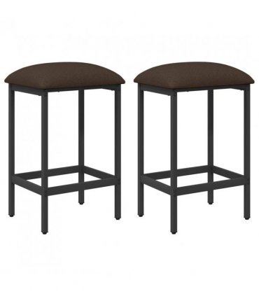 vidaXL Bar Stool 2 pcs Taupe 40 x 32 x 64 cm Engineered Wood