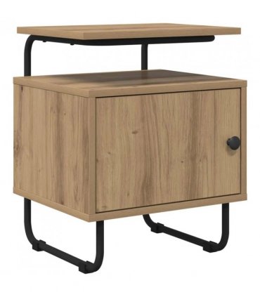 vidaXL Bedside Cabinet 2 pcs Artisan Oak 40 x 36.5 x 50 cm — V0672281574