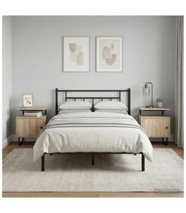vidaXL Bedside Cabinet 2 pcs Sonoma Oak 40 x 36.5 x 50 cm — V0672281577