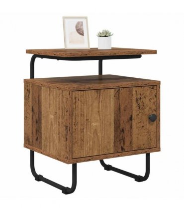 vidaXL Bedside Cabinet 2 pcs Old Wood 40 x 36.5 x 50 cm — V0672281580