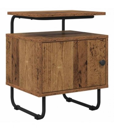 vidaXL Bedside Cabinet 2 pcs Old Wood 40 x 36.5 x 50 cm — V0672281580