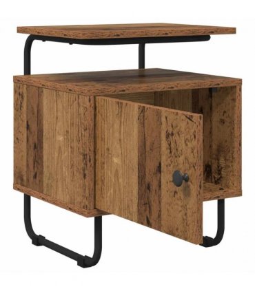 vidaXL Bedside Cabinet 2 pcs Old Wood 40 x 36.5 x 50 cm — V0672281580