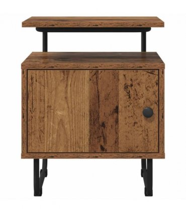 vidaXL Bedside Cabinet 2 pcs Old Wood 40 x 36.5 x 50 cm — V0672281580