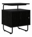 vidaXL Bedside Cabinet Black Oak 40 x 36.5 x 50 cm Engineered Wood — V0672281582