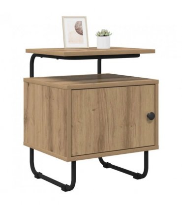 vidaXL Bedside Cabinet Artisan Oak 40 x 36.5 x 50 cm Engineered Wood — V0672281585