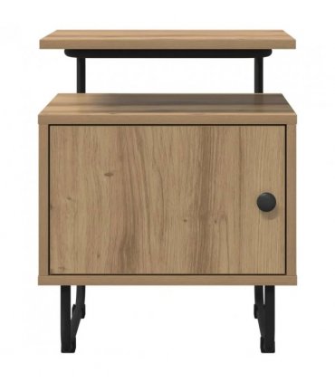 vidaXL Bedside Cabinet Artisan Oak 40 x 36.5 x 50 cm Engineered Wood — V0672281585