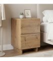 vidaXL Bedside Cabinet Artisan Oak 33.5 x 34.5 x 50 cm Engineered Wood