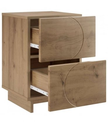 vidaXL Bedside Cabinet Artisan Oak 33.5 x 34.5 x 50 cm Engineered Wood