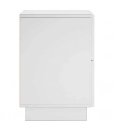 vidaXL Bedside Cabinet 2 pcs White 33.5 x 34.5 x 50 cm Engineered Wood