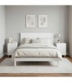 vidaXL Bedside Cabinet 2 pcs White 33.5 x 34.5 x 50 cm Engineered Wood — V0672281819