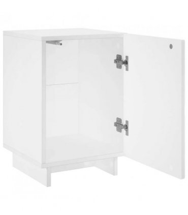 vidaXL Bedside Cabinet 2 pcs White 33.5 x 34.5 x 50 cm Engineered Wood — V0672281819