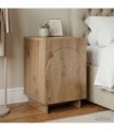 vidaXL Bedside Cabinet Artisan Oak 33.5 x 34.5 x 50 cm Engineered Wood — V0672281820