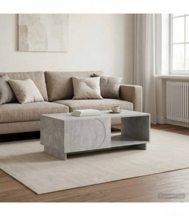 vidaXL Coffee Table Concrete Grey 95 x 50.5 x 35 cm Engineered Wood
